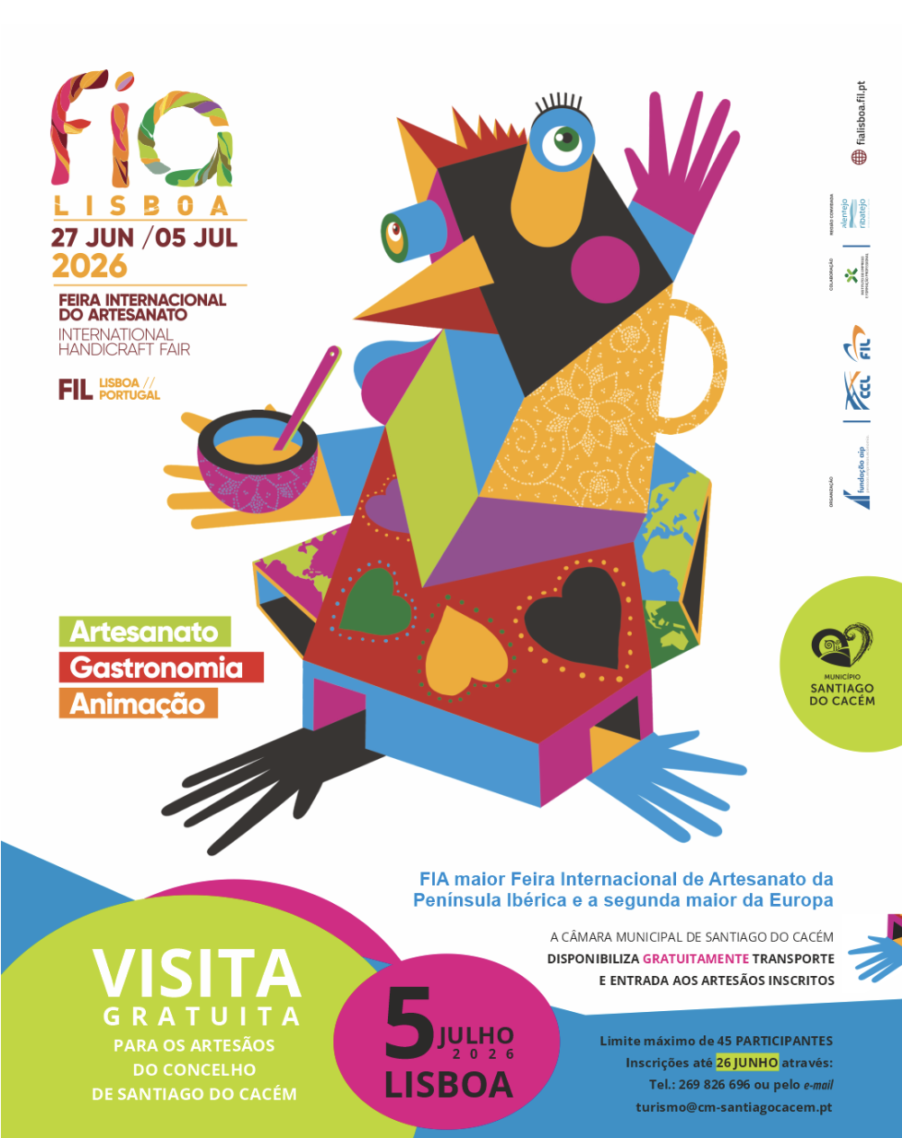 Convite aos artesãos e artesãs do Concelho para visita à FIA – Feira Internacional do Artesanato — event image